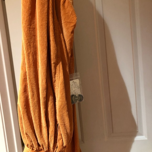 Free People Jenna Cord Trench Coat Cotton XL NWT - Picture 7 of 9